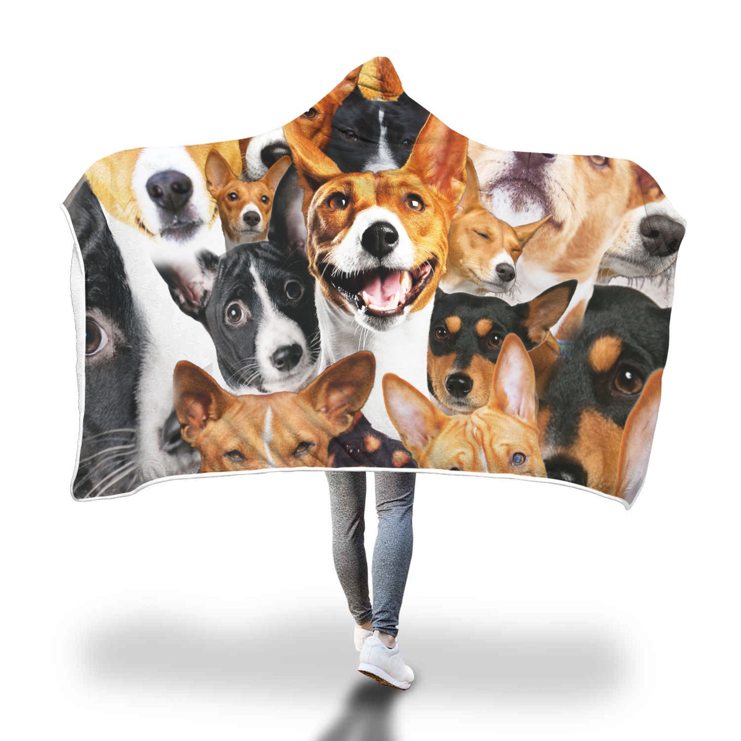 Basenji Hooded Blanket