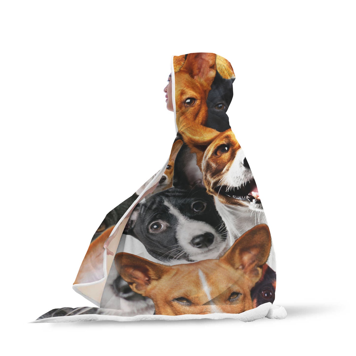 Basenji Hooded Blanket