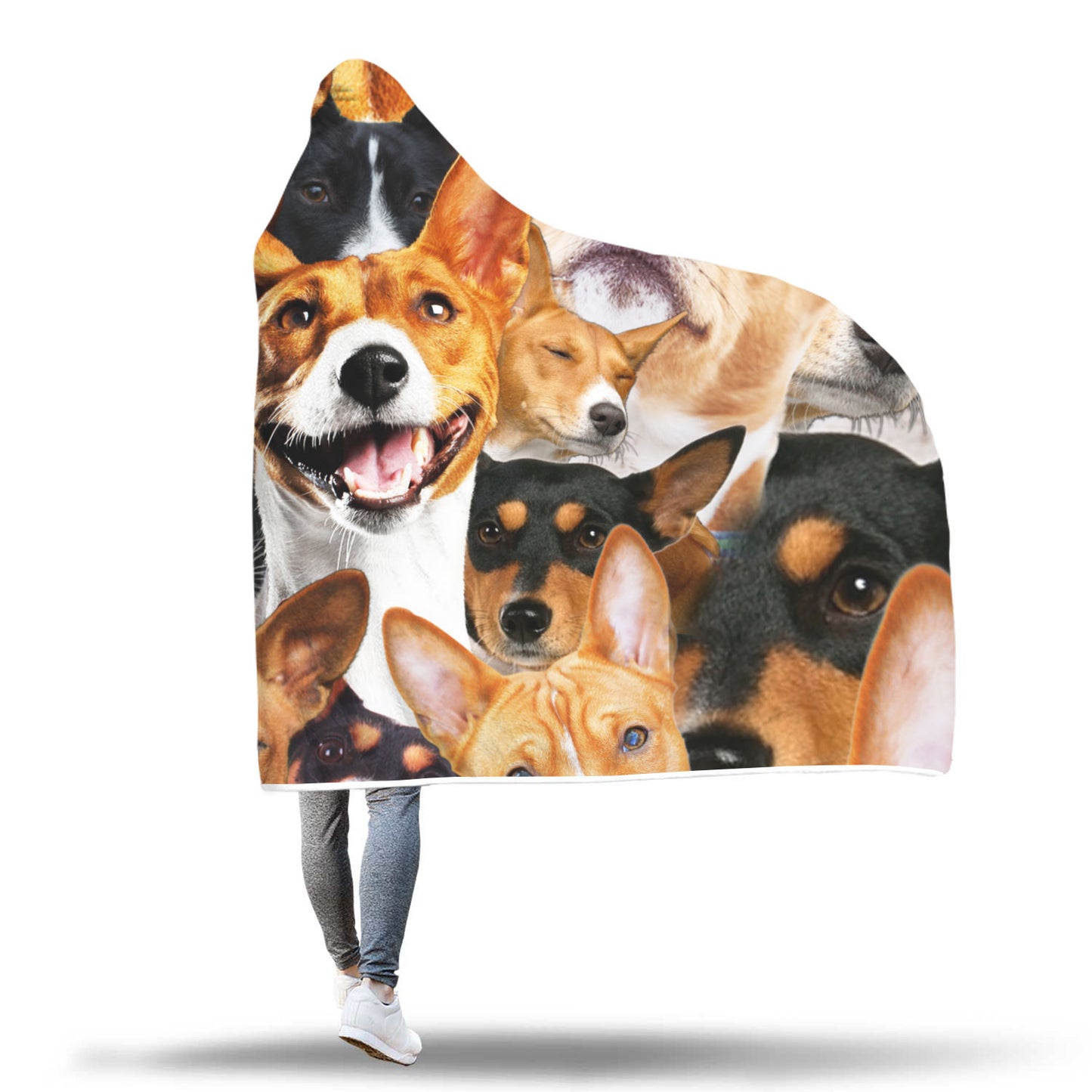 Basenji Hooded Blanket