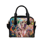 Weimaraner Yin Yang Shoulder Handbag