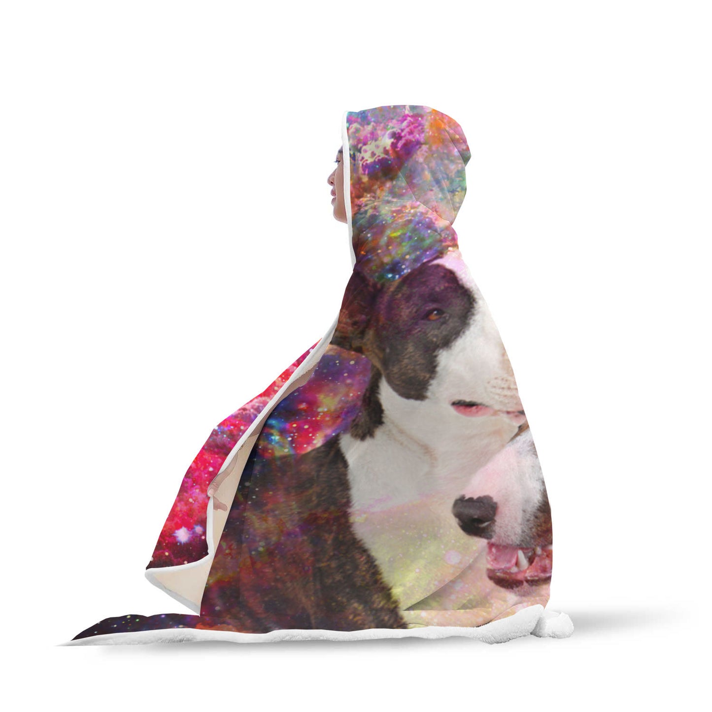 Bull Terrier Hooded Blanket