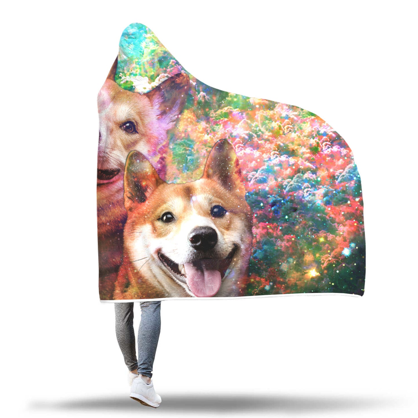 Shiba Inu Hooded Blanket