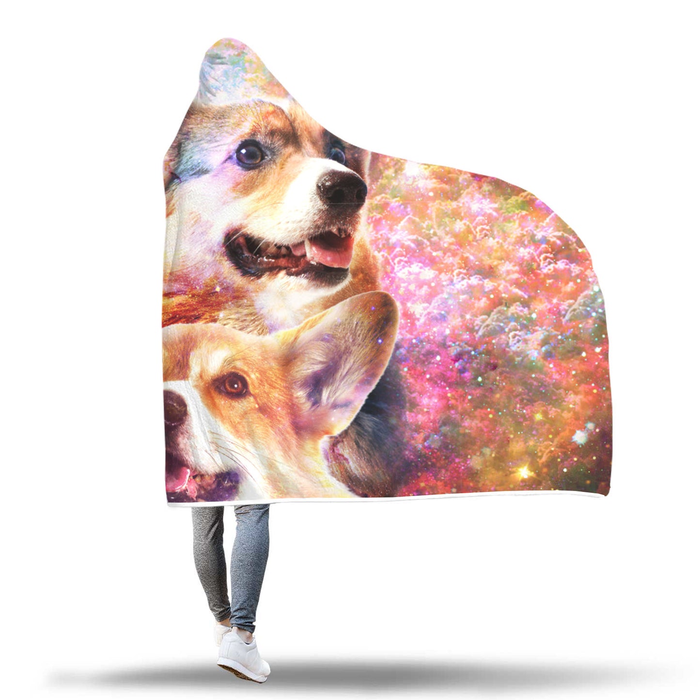 Pembroke Welsh Corgi Hooded Blanket