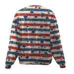 Jack Russell Terrier-American Flag-Premium Sweater