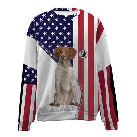 Brittany-USA Flag-Premium Sweater