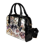 Shih Tzu Face Shoulder Handbag