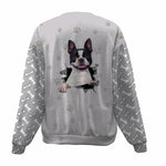 Boston Terrier-Paw And Pond-Premium Sweater