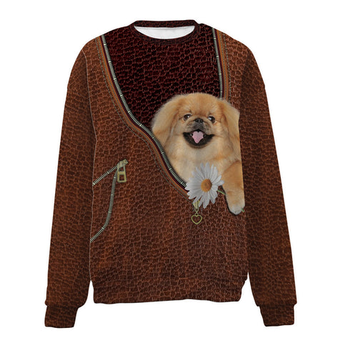 PEKINGESE-Zip-Premium Sweater