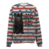 Chow Chow-American Flag-Premium Sweater