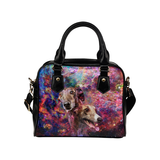 Greyhound Yin Yang Shoulder Handbag