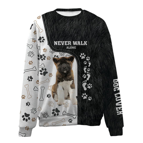 Akita-Never Walk Alone-Premium Sweater