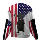 Flat Coated-USA Flag-Premium Sweater