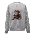 Labrador-Chocolate-Paw And Pond-Premium Sweater