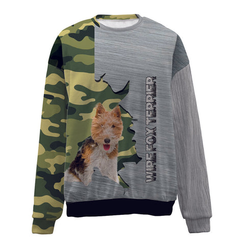 Wire Fox Terrier-Camo-Premium Sweater