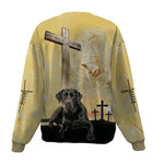 Labrador Retriever-Jesus-Premium Sweater