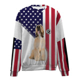 AfghanHound-USA Flag-Premium Sweater