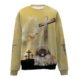 Pekingese-Jesus-Premium Sweater