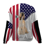 AfghanHound-USA Flag-Premium Sweater