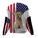 Cairn Terrier-USA Flag-Premium Sweater