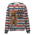 Labradoodle-American Flag-Premium Sweater