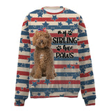 Labradoodle-American Flag-Premium Sweater