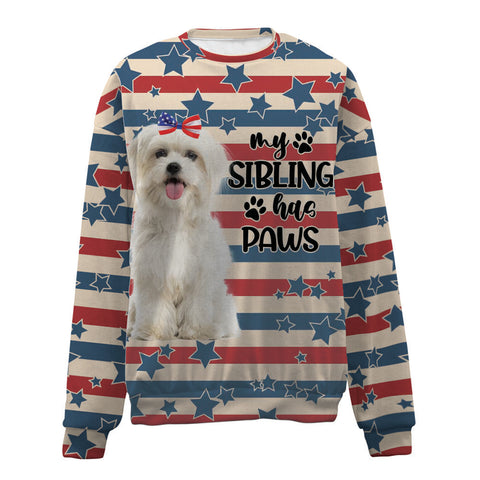 Maltese-American Flag-Premium Sweater