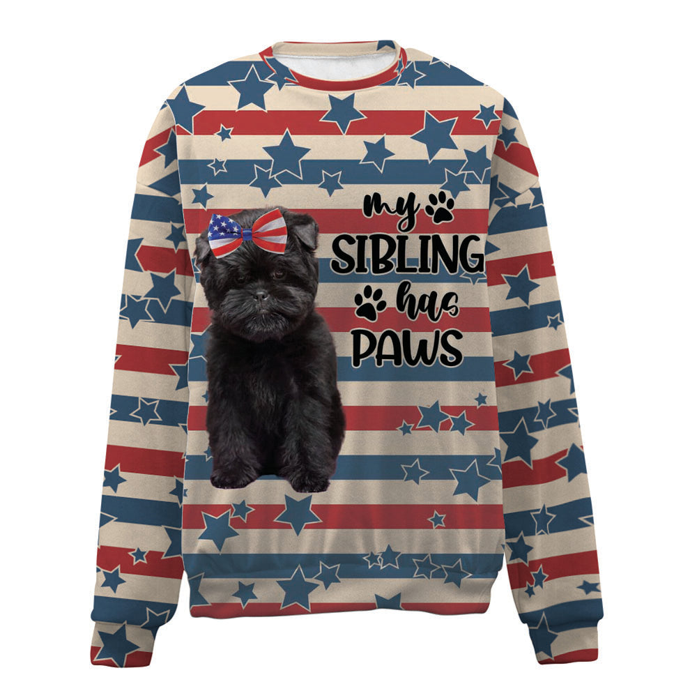 Affenpinscher-American Flag-Premium Sweater