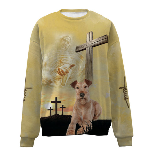 Irish Terrier-Jesus-Premium Sweater