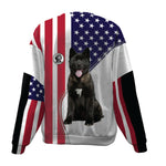 Akita-USA Flag-Premium Sweater