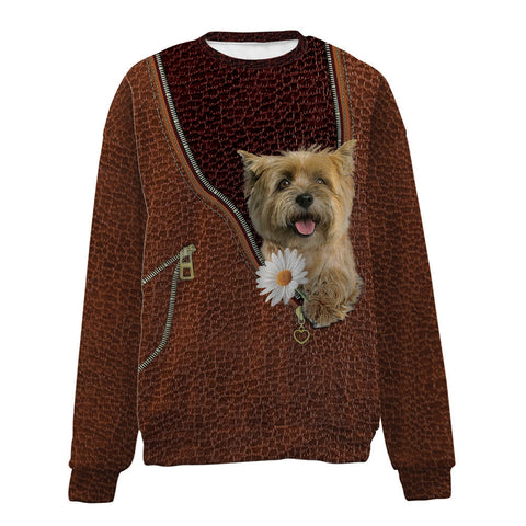 CAIRN TERRIER-Zip-Premium Sweater