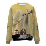 English Springer Spaniel-Jesus-Premium Sweater