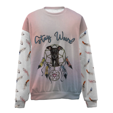 Greyhound-Stay Weird-Premium Sweater