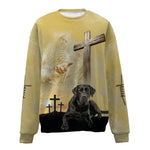 Labrador Retriever-Jesus-Premium Sweater