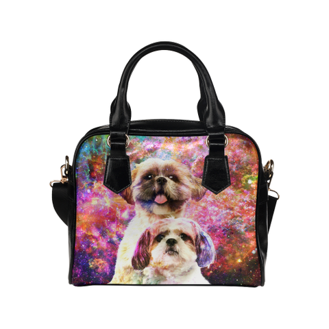 Shih Tzu Yin Yang Shoulder Handbag