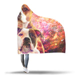 American Bulldog Hooded Blanket