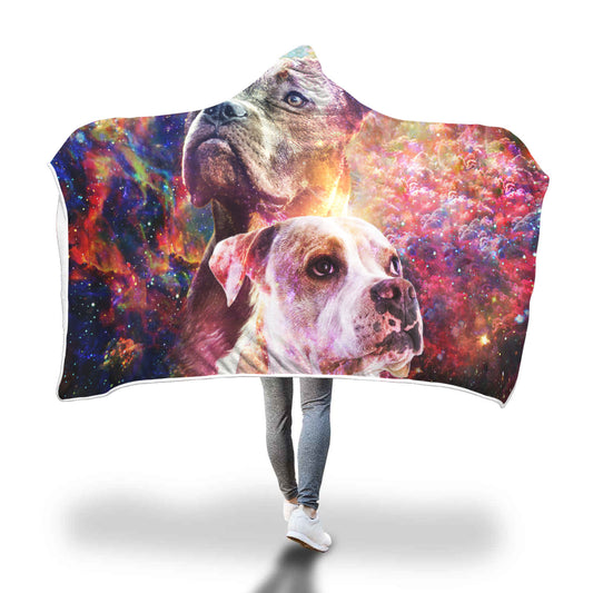 American Pit Bull Terrier Hooded Blanket