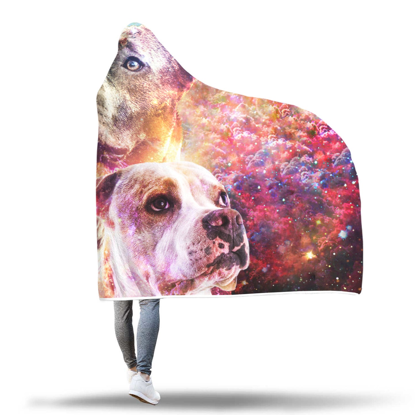 American Pit Bull Terrier Hooded Blanket