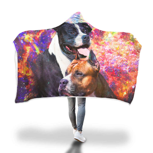 American Staffordshire Terrier Hooded Blanket