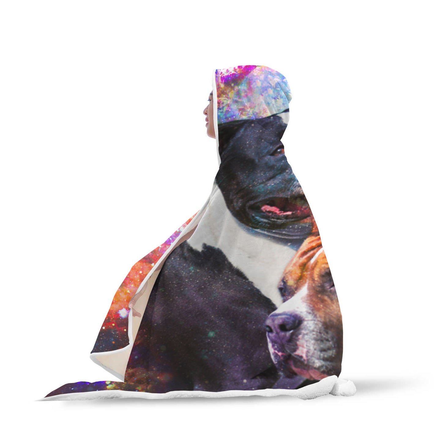 American Staffordshire Terrier Hooded Blanket