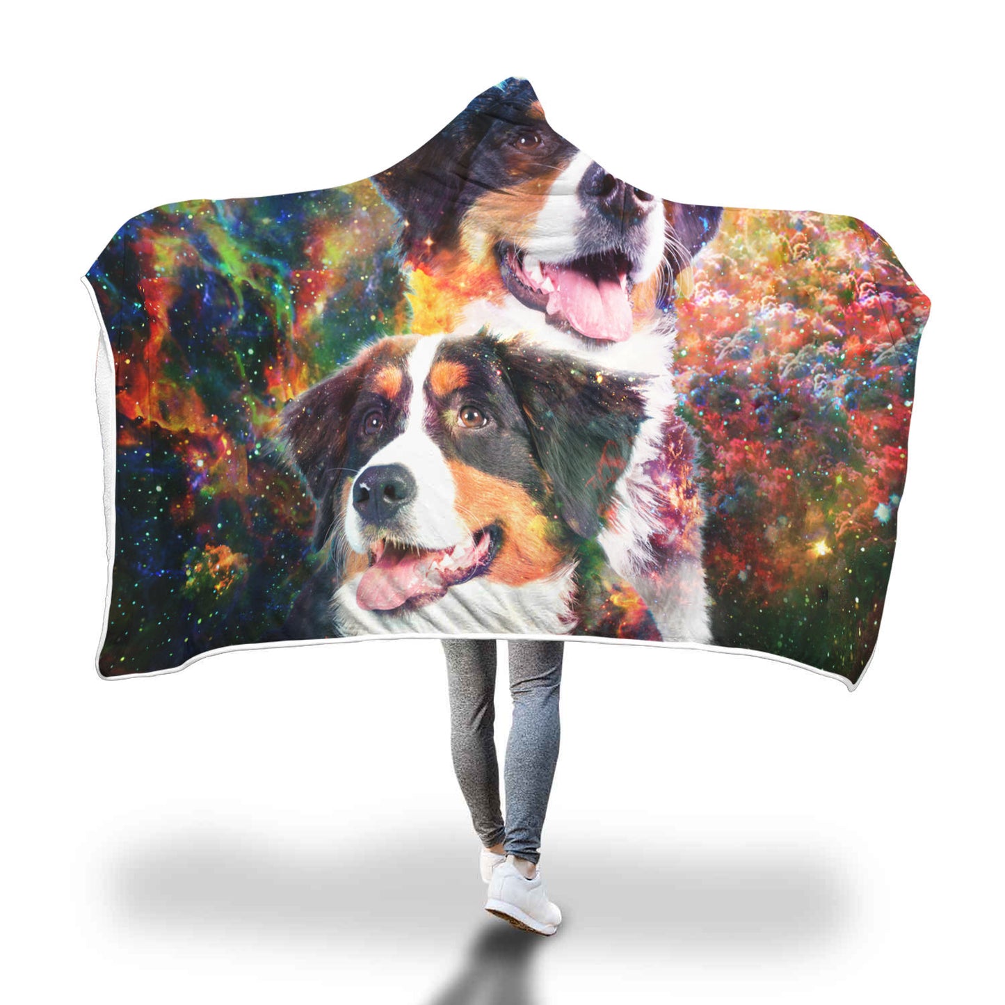 Bernese Mountain Hooded Blanket