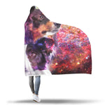 Border Collie Hooded Blanket