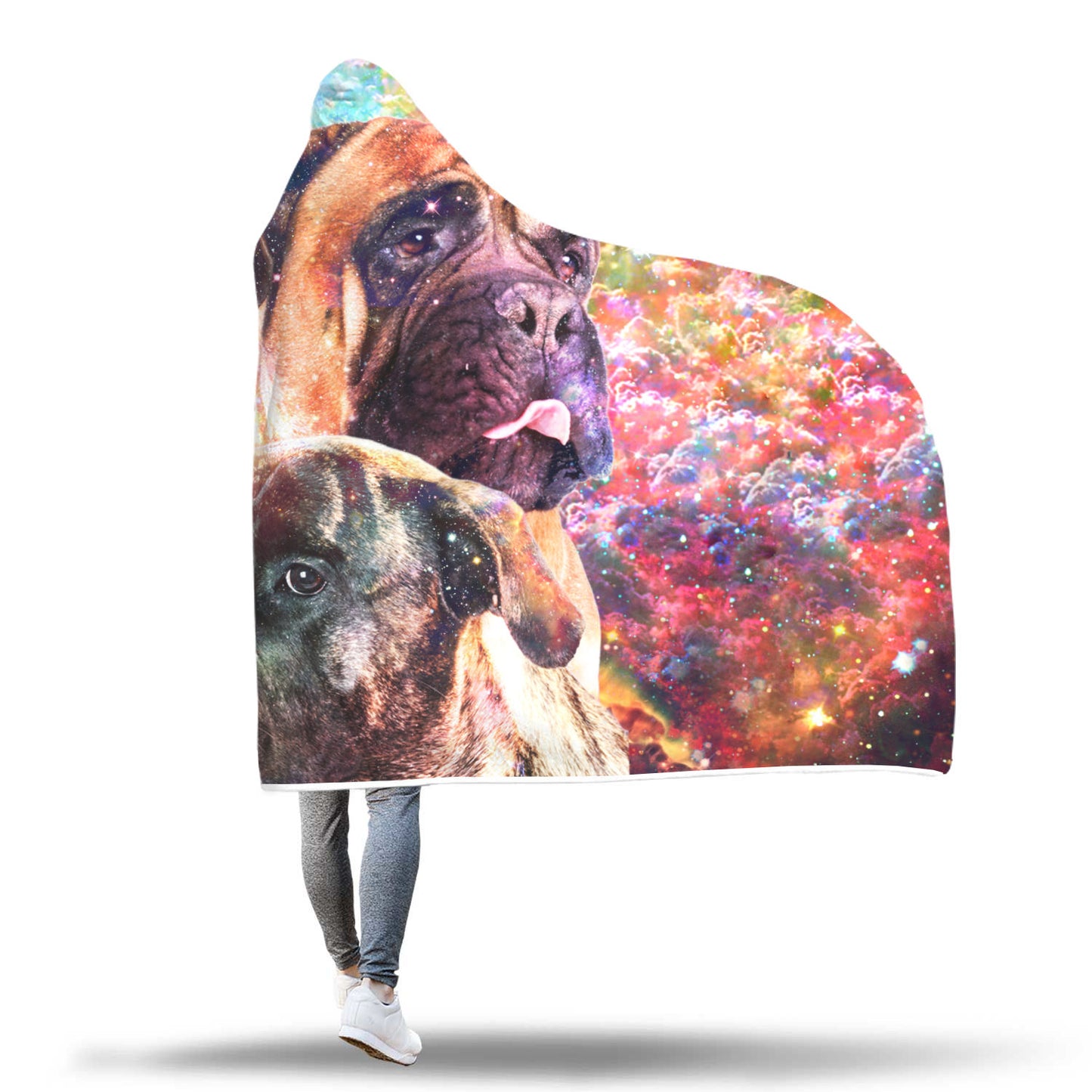 Bullmastiff Hooded Blanket