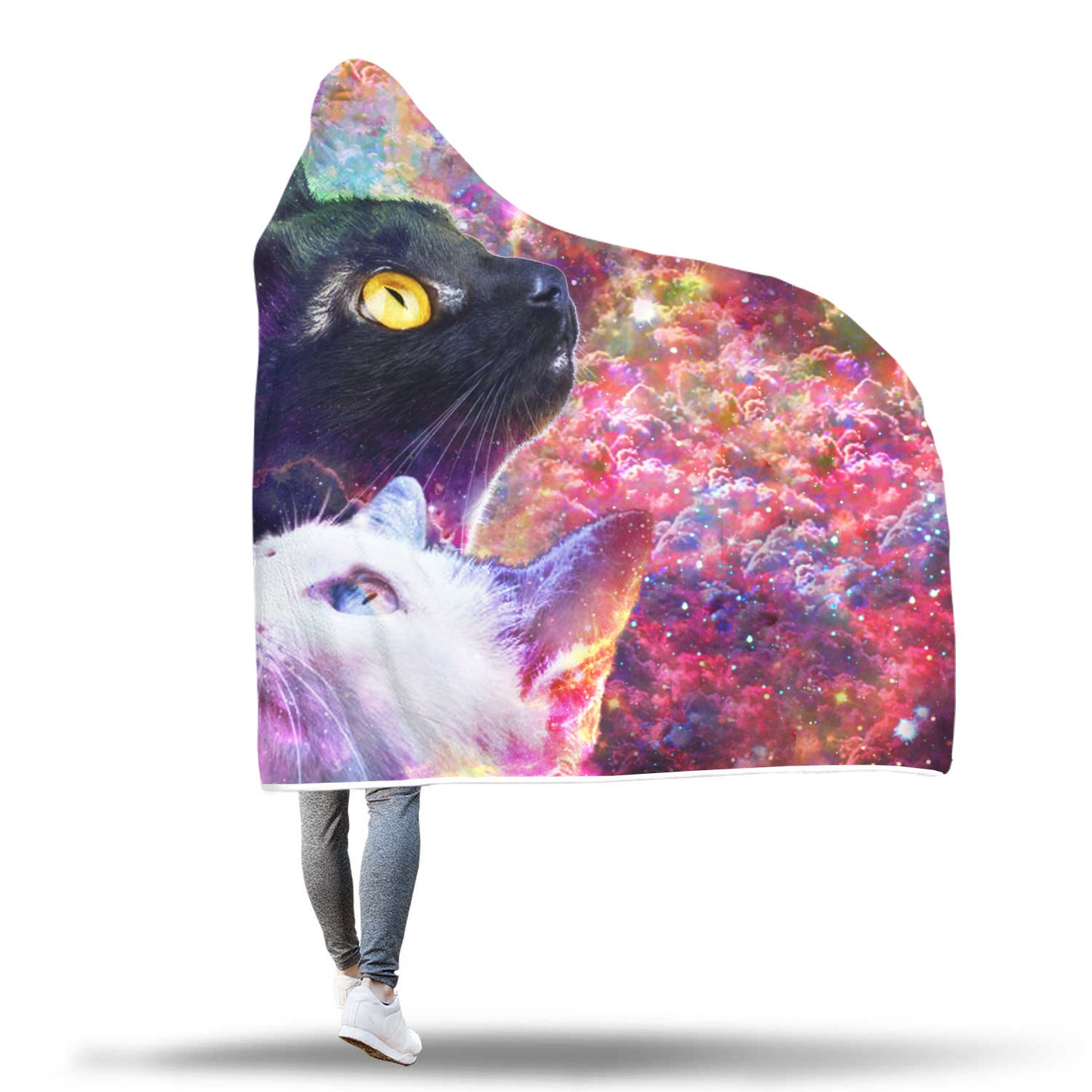 Cats Hooded Blanket