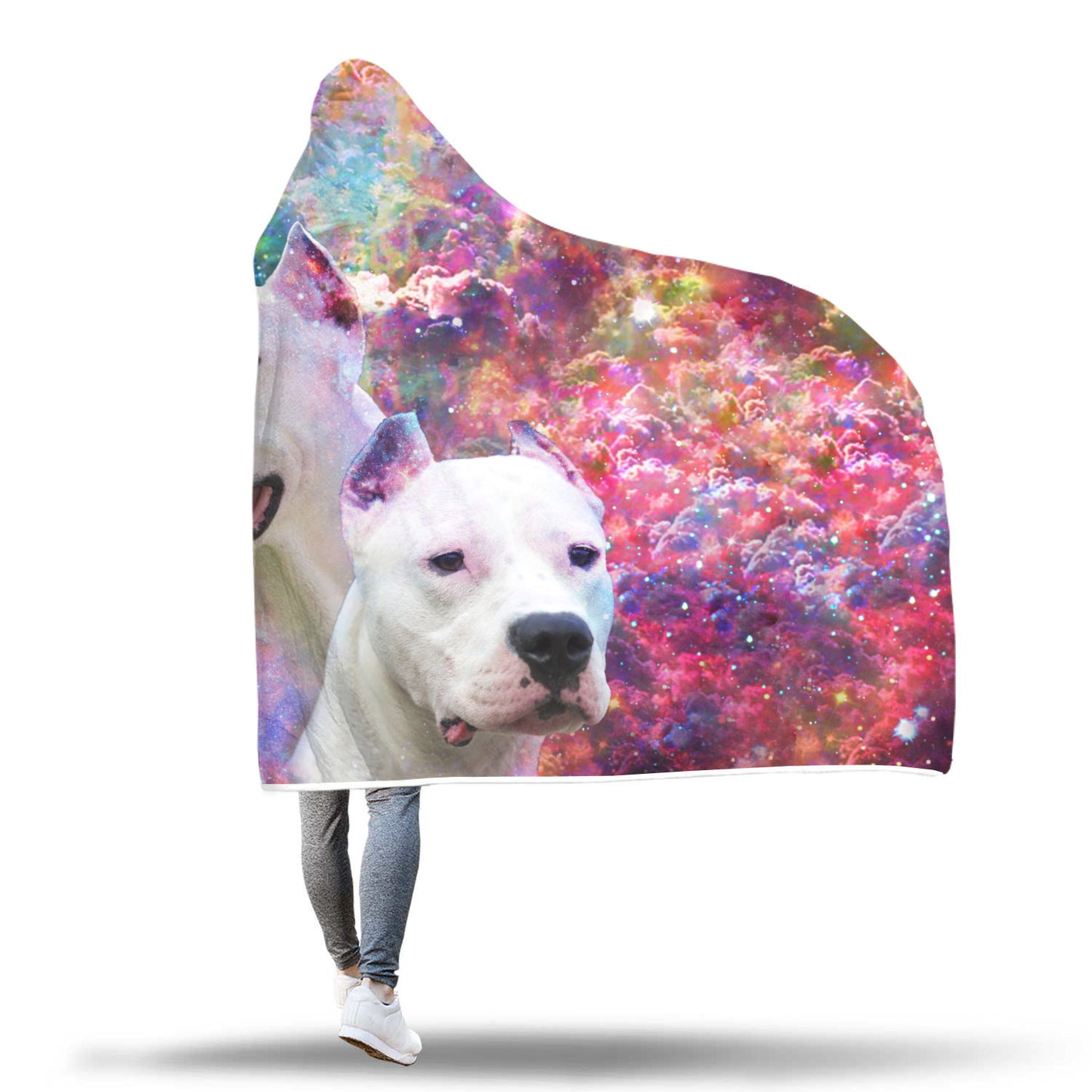 Dogo Argentino Hooded Blanket