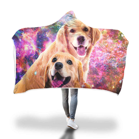 Golden Retriever Hooded Blanket