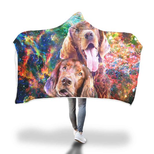 Irish Setter Hooded Blanket