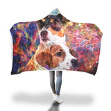 Jack Russell Terrier Hooded Blanket