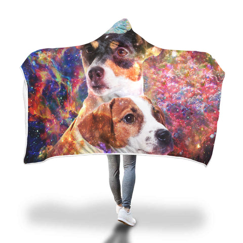 Jack Russell Terrier Hooded Blanket