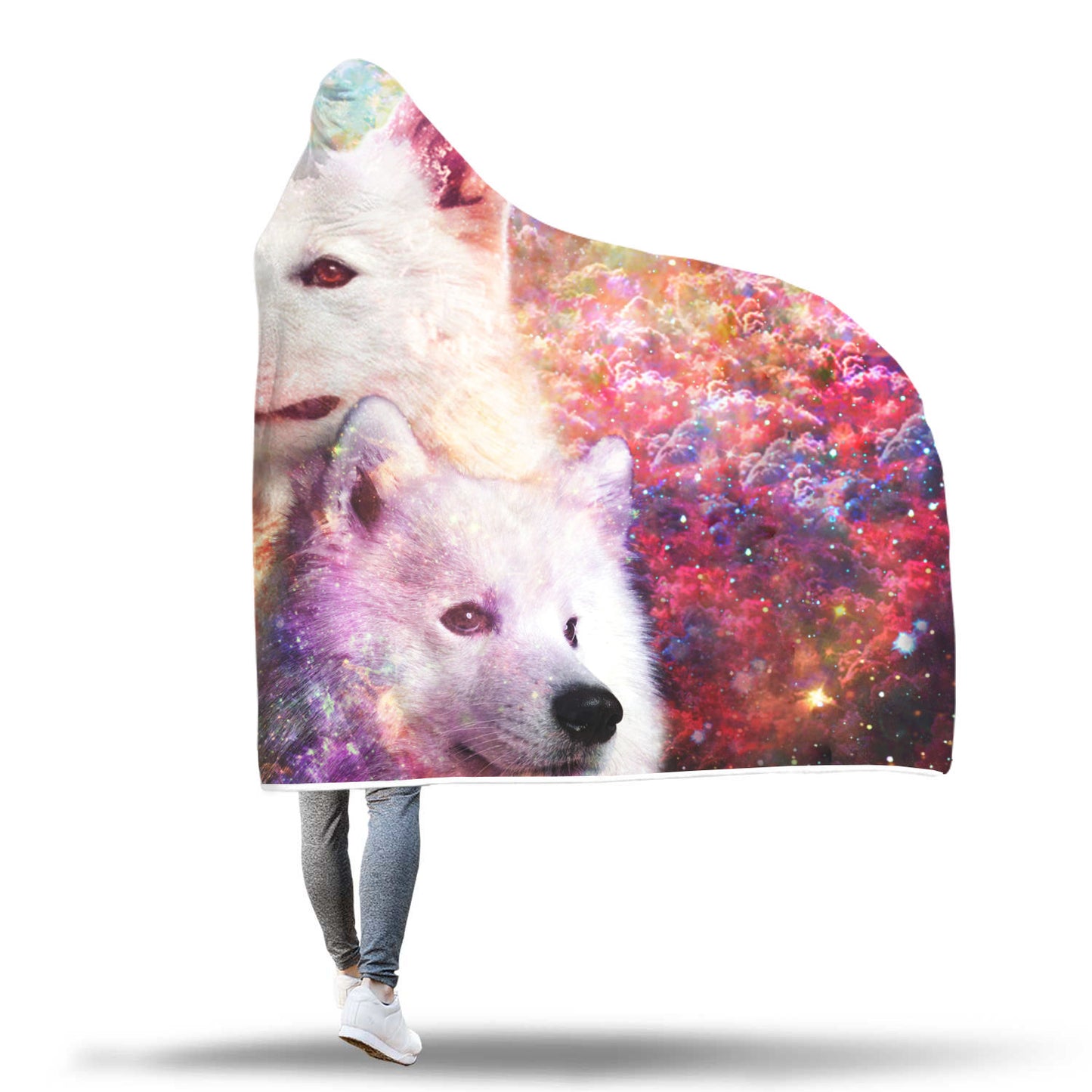 Samoyed Hooded Blanket