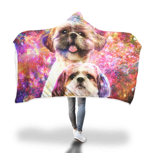 Shih Tzu Hooded Blanket